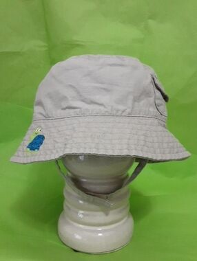 jumping beans Beige Kids Bucket Hat with Turtle Patch